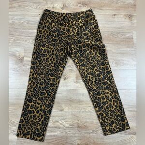 FRNCH Leopard Patterned Ankle Pants